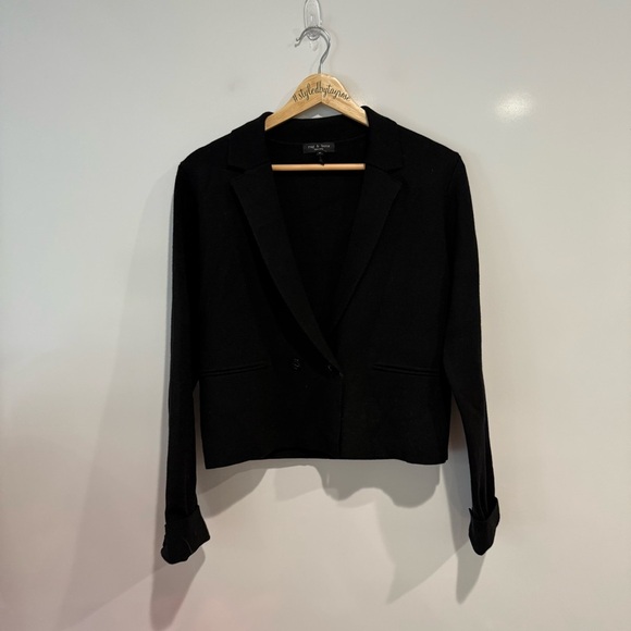 Rag & Bone Joy Merino Wool Blazer Jacket Sweater - Picture 10 of 13